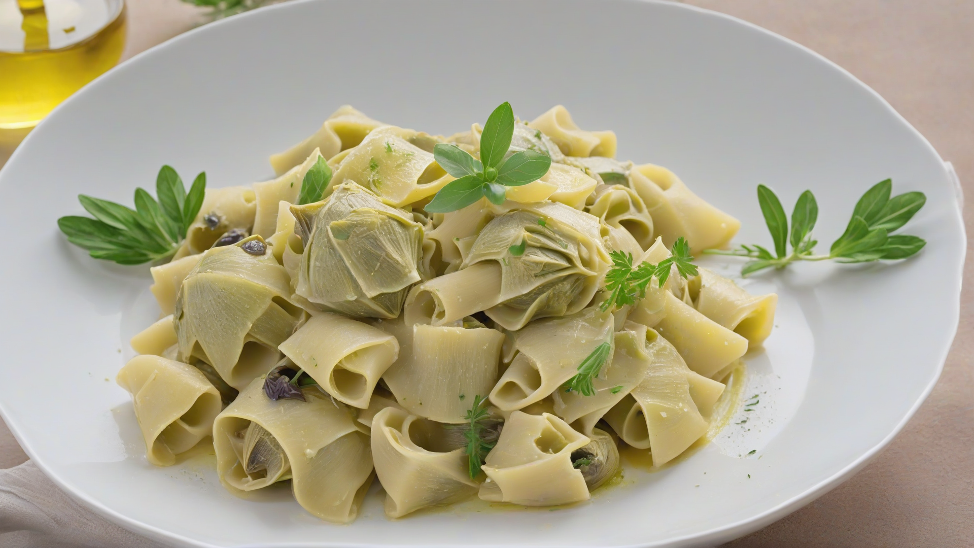 pasta con carciofi